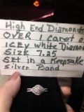 High End Diamond over 1 carat of Icey White Diamond