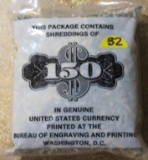 Package of $150.00, Shredded
