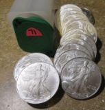 (20) 2008 Silver Dollars
