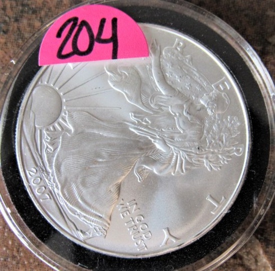 2007 Silver Eagle  Dollar