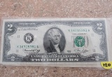 (2) 2 Dollar Bills 1953, 1976