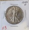 1945-D EF Walking Liberty Half Dollar