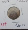 1852 3 Cent Silver