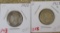 (2) 1923, 23-S Mercury Dimes VF-F