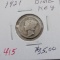 1921 Dime