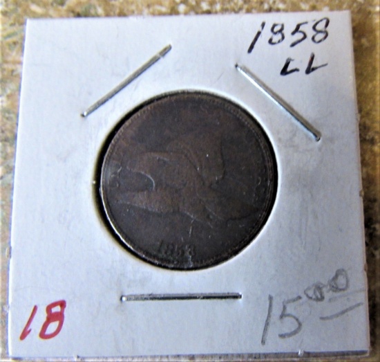 1858 LL Flying Eagle Cent