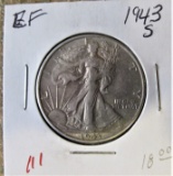 1943-S EF Walking Liberty Half Dollar