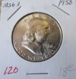 1958-P MS63 Franklin Half