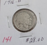 1916-D Buffalo Nickel