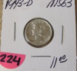 1943-D Mercury Dime