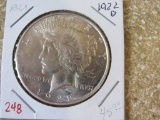 1922-D Peace Dollar