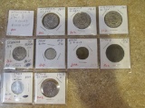 (10) Foreign Coins - 3 Different Countries
