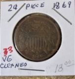 1869 Two Cent Piece