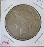 1922-D Peace Dollar