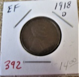 1918-D Lincoln Cent EF