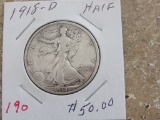 1918-D Walking Liberty Half Dollar