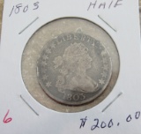 1803 Bust Half