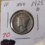 1925-D VF Mercury Dime