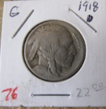 1918-D G Buffalo Nickel