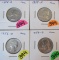 1967-D, 57-D, 58-D, 59-D UNC Quarters