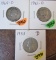 1953-D, 61-D, 64-D Quarters