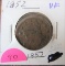 1852 Large Cent-Very Fine