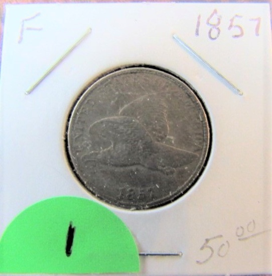 1857 Flying Eagle Cent Fine
