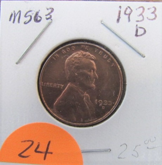 1933-D Lincoln Cent MS63