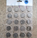 Sheet of 20 Buffalo Nickels