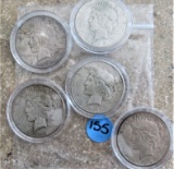 (5) Peace Dollars