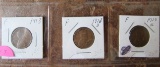 1913, 13-D, 13-S Lincoln Cents F/F/F