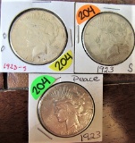 1923, 1923-S, 1923-S Peace Dollars