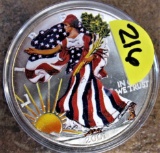 2001 1oz Fine Silver One Dollar