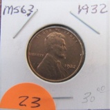 1932  Lincoln Cent MS63