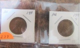 1919-P, 19-S Lincoln Cents AU/AU