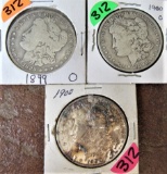 1899-O, 1900-O, 1900 Morgan Dollars