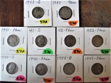 (10) Jefferson Nickels