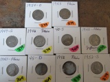 (10) Jefferson Nickels