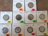 (10) Jefferson Nickels