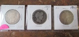 (3) 1895, 1895-O, 1897 Barber Halves