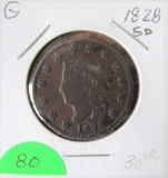 1828 Large Cent-Good