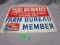 Old Farm Bureau Member Metal Sign