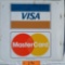 Visa/Mastercard 2 Sided Flange Sign