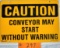 Conveyor 2 Sided Sign