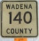 Wadena County Road Sign