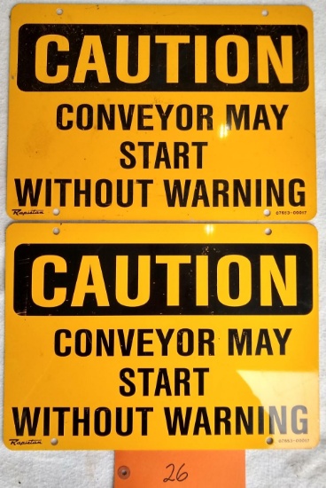 2 Conveyor Signs