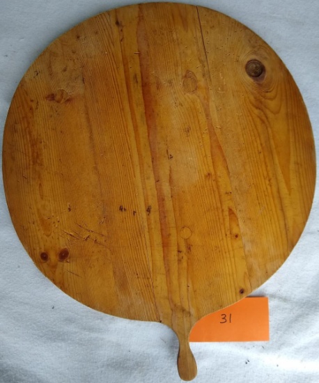 22" Diameter Wood Bread Board