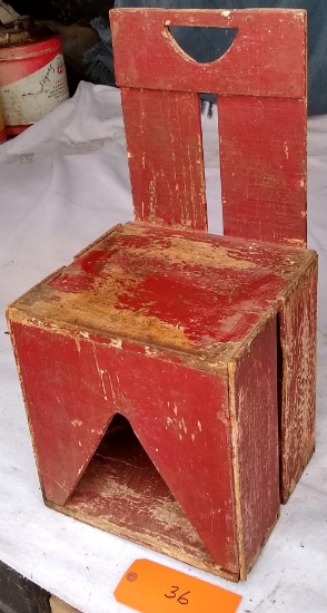 Crate Wood Child's Chair