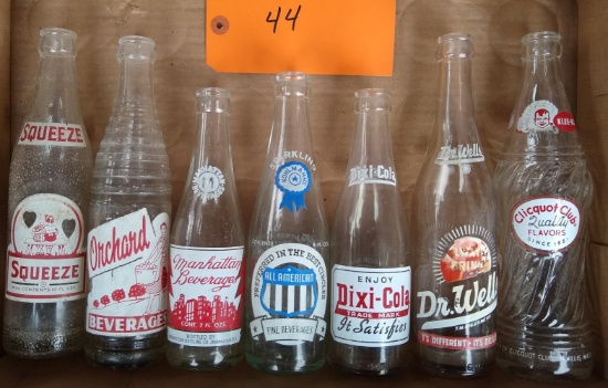 7 Vintage Pop Bottles