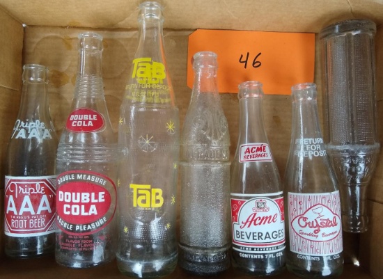 7 Vintage Pop Bottles